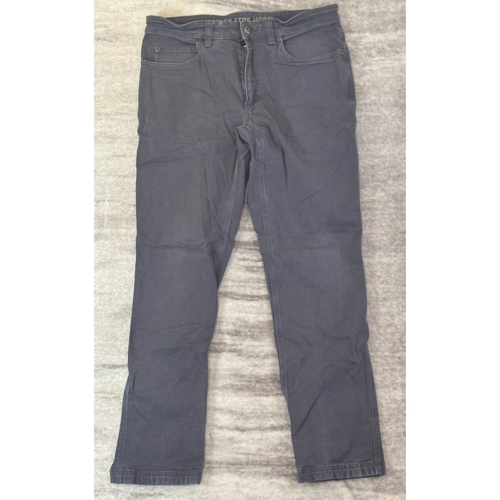 Duluth Trading Co Flex Fire Hose Slim Fit Pants Mens 34x32 Gray 84332 Workwear